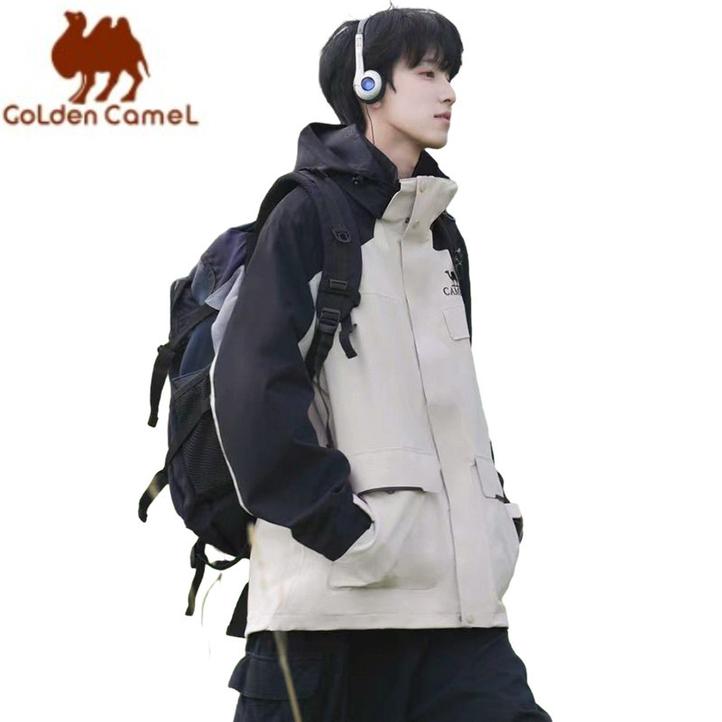 GOLDEN CAMEL Hiking Jackets Women Waterproof Three-in-One Windbreakers Warm Fleece Jacket for Men 20