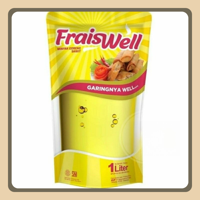 

TERMURAH MINYAK GORENG FRAISWELL 1 L / FRAISWELL 1 LITER