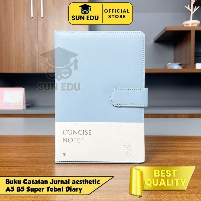 

READY Buku Catatan Jurnal aesthetic A5 B5 Super Tebal Diary / Buku Hardcover / Notebook Aesthetic / Notebook A5 B5 100 Lembar Paper Paper Stationery Stationery - Blue SIAP KIRIM