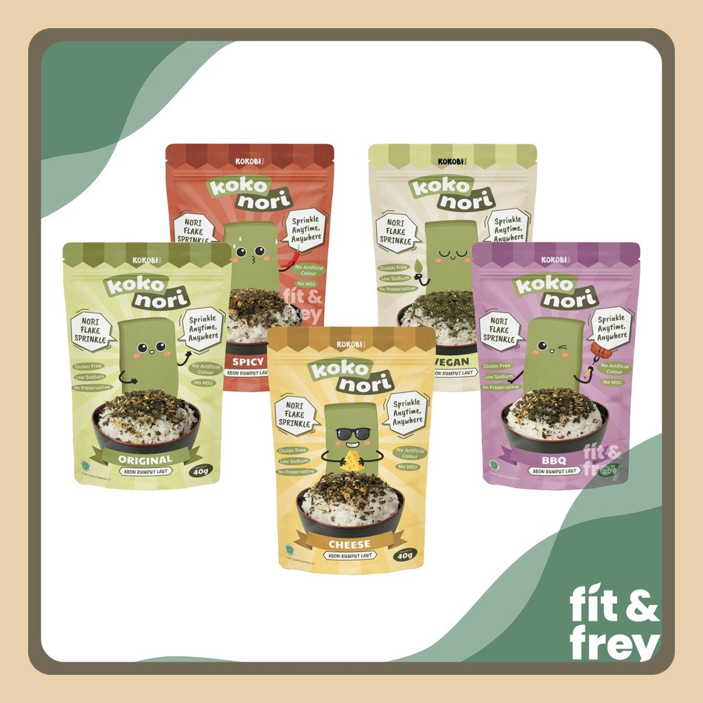 

KOKOBI Koko Nori 40g - Abon Rumput Laut Tabur - Seaweed Flake - Nori Sprinkle - Kokonori - Abe Food