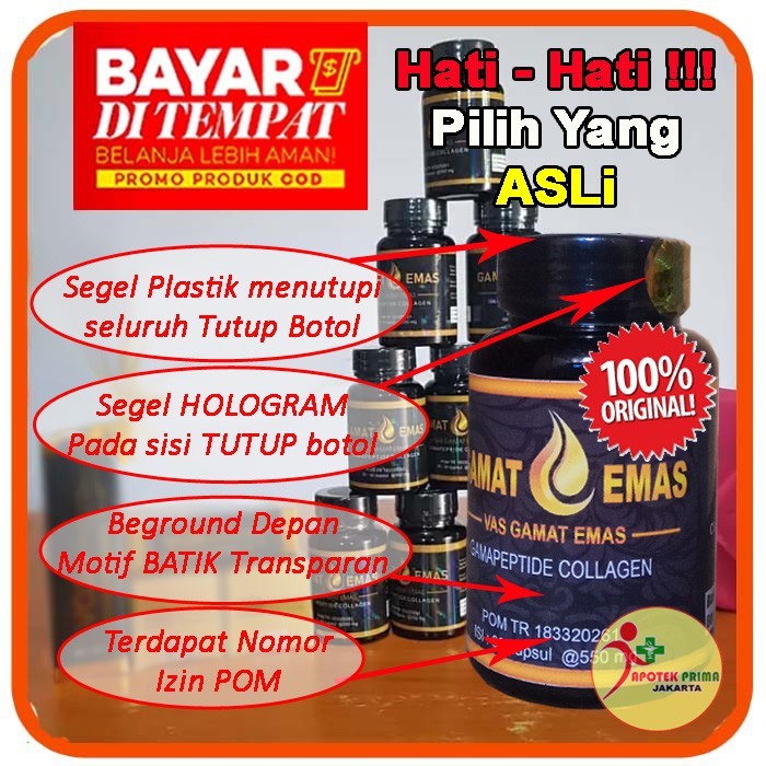 VAS GAMAT EMAS KAPSUL COLLAGEN ASLI