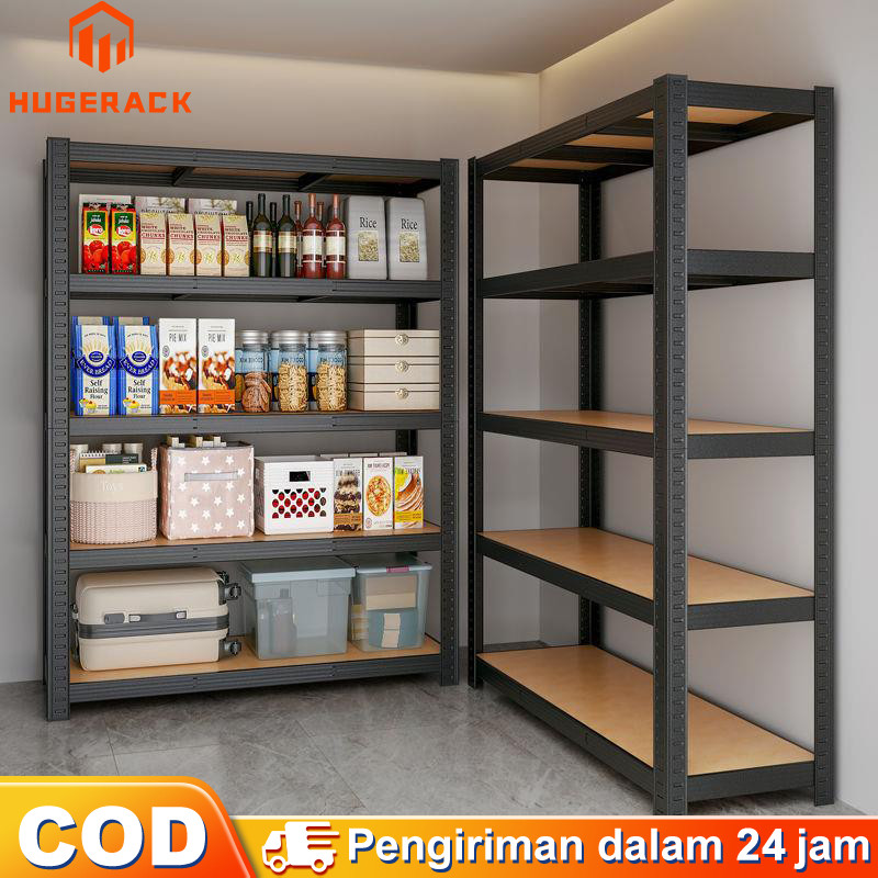 MUFID25 Rak Besi Siku 5-6 Susun - Rak Gudang & Dapur - Heavy Duty