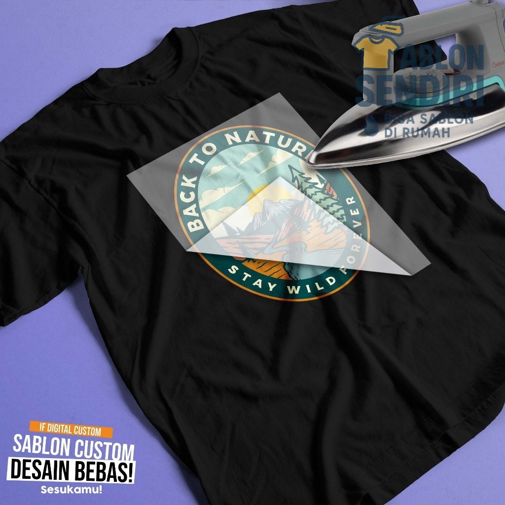 

Sticker Sablon Setrika DTF Pendaki Gunung Camping Adventure Petualangan Hiking Size A4 A3 IF Digital Custom