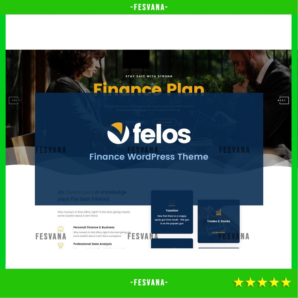 WORDPRESS THEME FELOS - FINANCE   D5964 TEMA TEMPLATE WEB BY FESVANA ORIGINAL