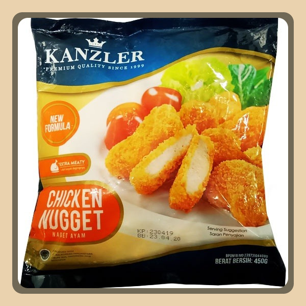 

KANZLER CHICKEN NUGGET ORIGINAL 450 GR