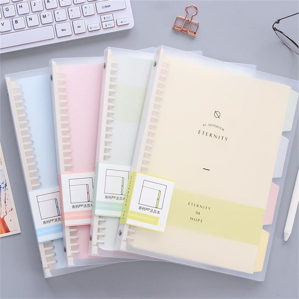 

High Quality Stationery Removable B5 A4 A5 Student Handbook Coil Shell Binder Notebook Loose Leaf Notebook Spiral Notebook