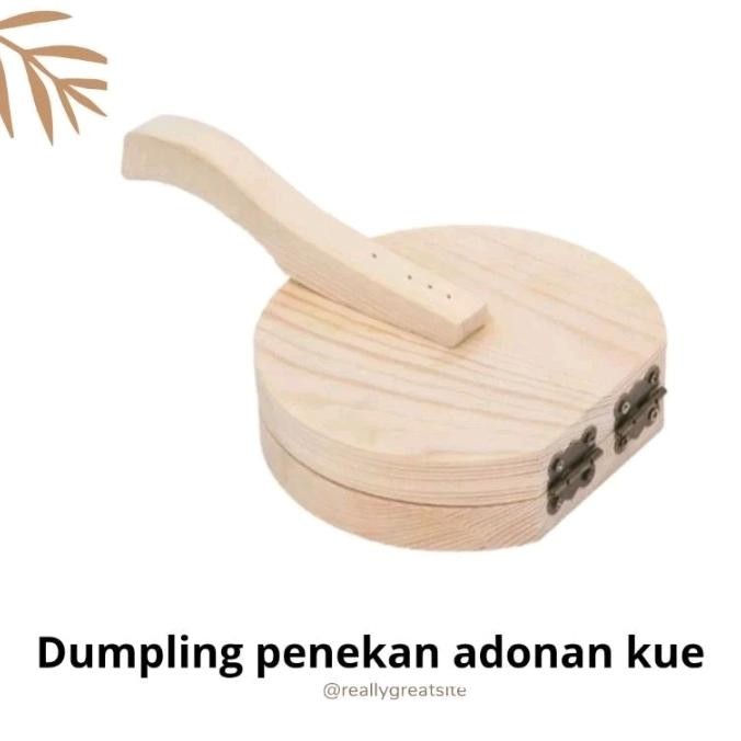 BARU Alat Press Adonan Kulit Pangsit Dumpling Kayu Penekan Adonan Pastel