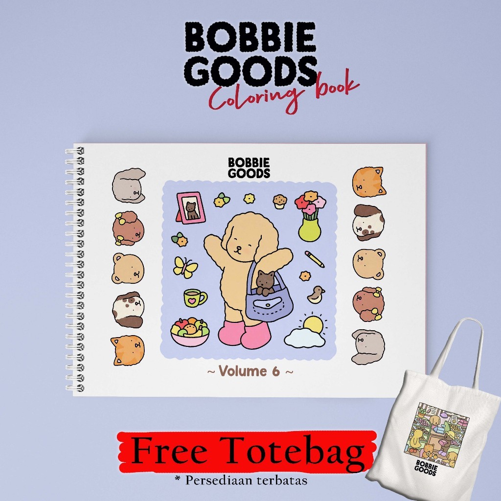 

Bobbie Goods Coloring Book Volume 6 - Free Totebag