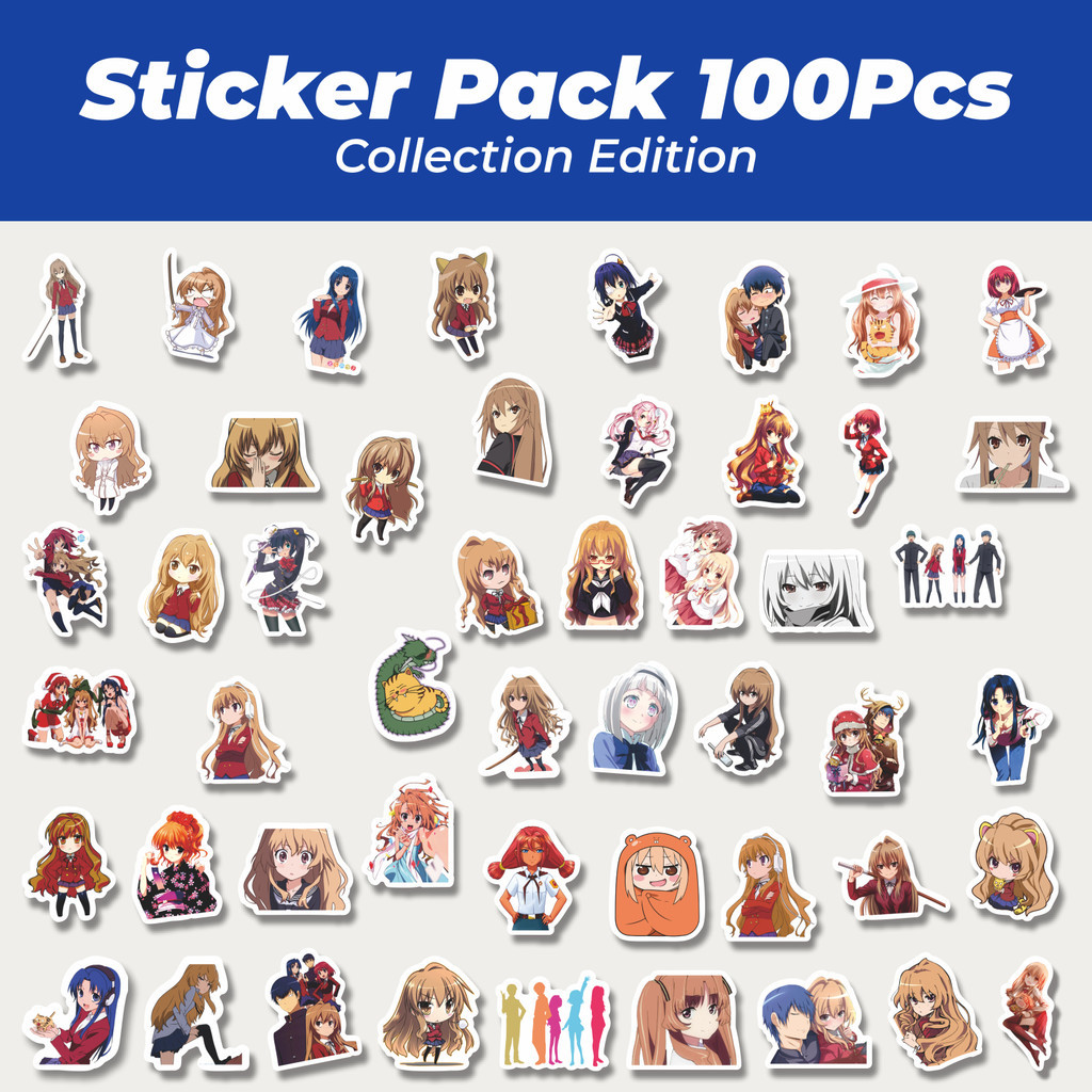 

Hot Sticker Anime Toradora! Lucu Anti Air Stikers Berperekat Waterproof Sticker Decal Buat Motor Helm Buku Journal Koper Casing HP Laptop Botol Minum