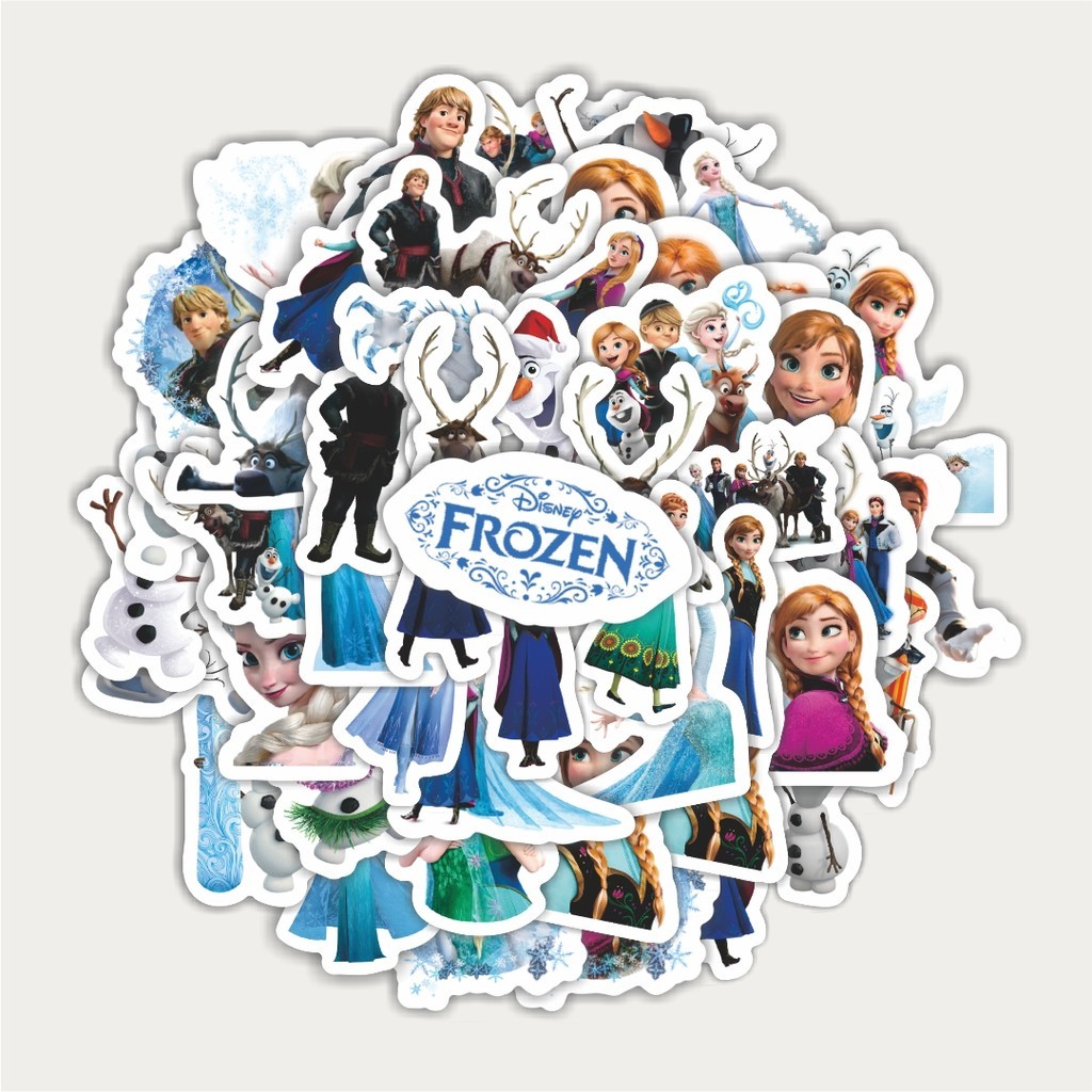 

Sticker Pack Stiker Kartun Frozen Princess Elsa | Sticker TUMBLR | Stiker LAPTOP KOPER HELM