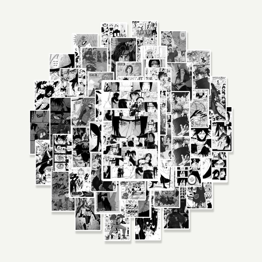 

Sticker Pack Stiker Anime Naruto Clasic B&W | Sticker TUMBLR | Stiker LAPTOP KOPER HELM