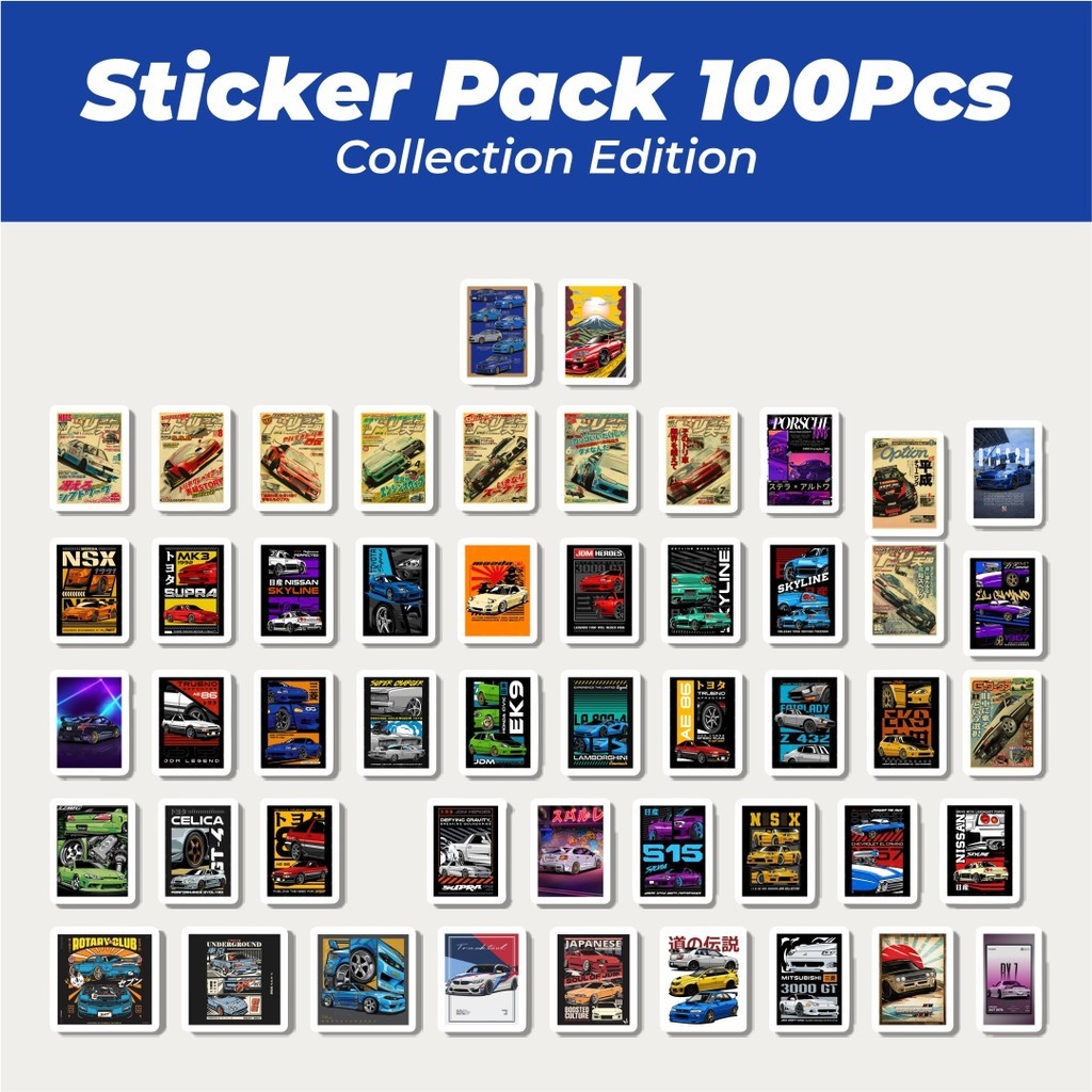 

Hot Stiker Super Street Racer JDM Car Lucu Anti Air Stikers Berperekat Waterproof Sticker Decal Buat Motor Helm Buku Journal Koper Casing HP Laptop Botol Minum