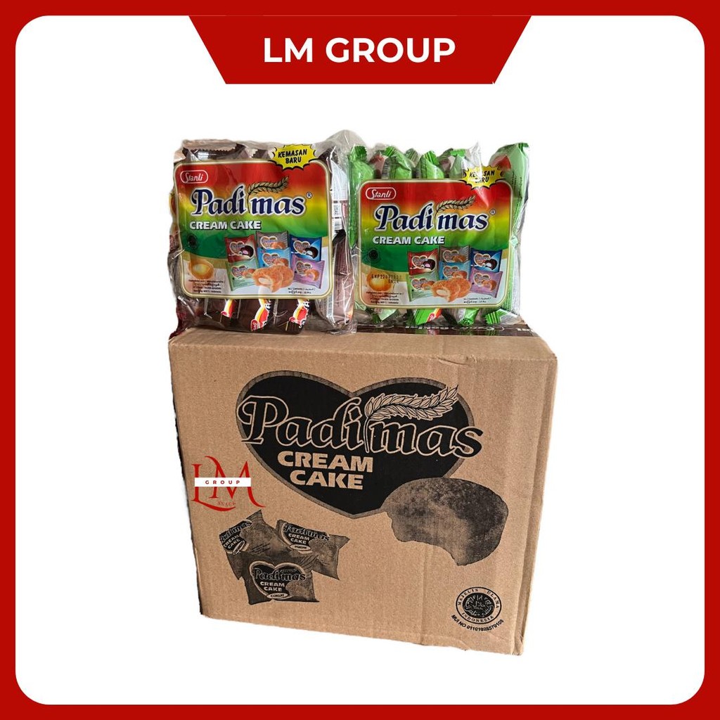

[1 DUS] Bolu Padimas Rasa Cokelat/Stroberi/Pandan/Vanila/Mix 10x10 pcs LM Snack