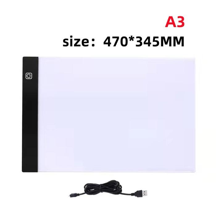 

【Ready Stock】Tracing Board A2/A3/A4/A5 LED Drawing Tracing Board Stensil Board Papan Jiplak Gambar LED Anak Dewasa Copy Board Papan LED Light Pad Ultra Slim Glass Hijau Acrylic Akrilik Putih Paper Alat Stationery Computer Foto Hitam - A3