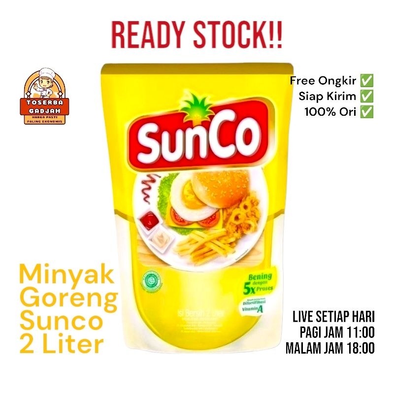 

Minyak Goreng Sunco 2 Liter-Kebutuhan Memasak-Toserba gadjah-Ekonomis