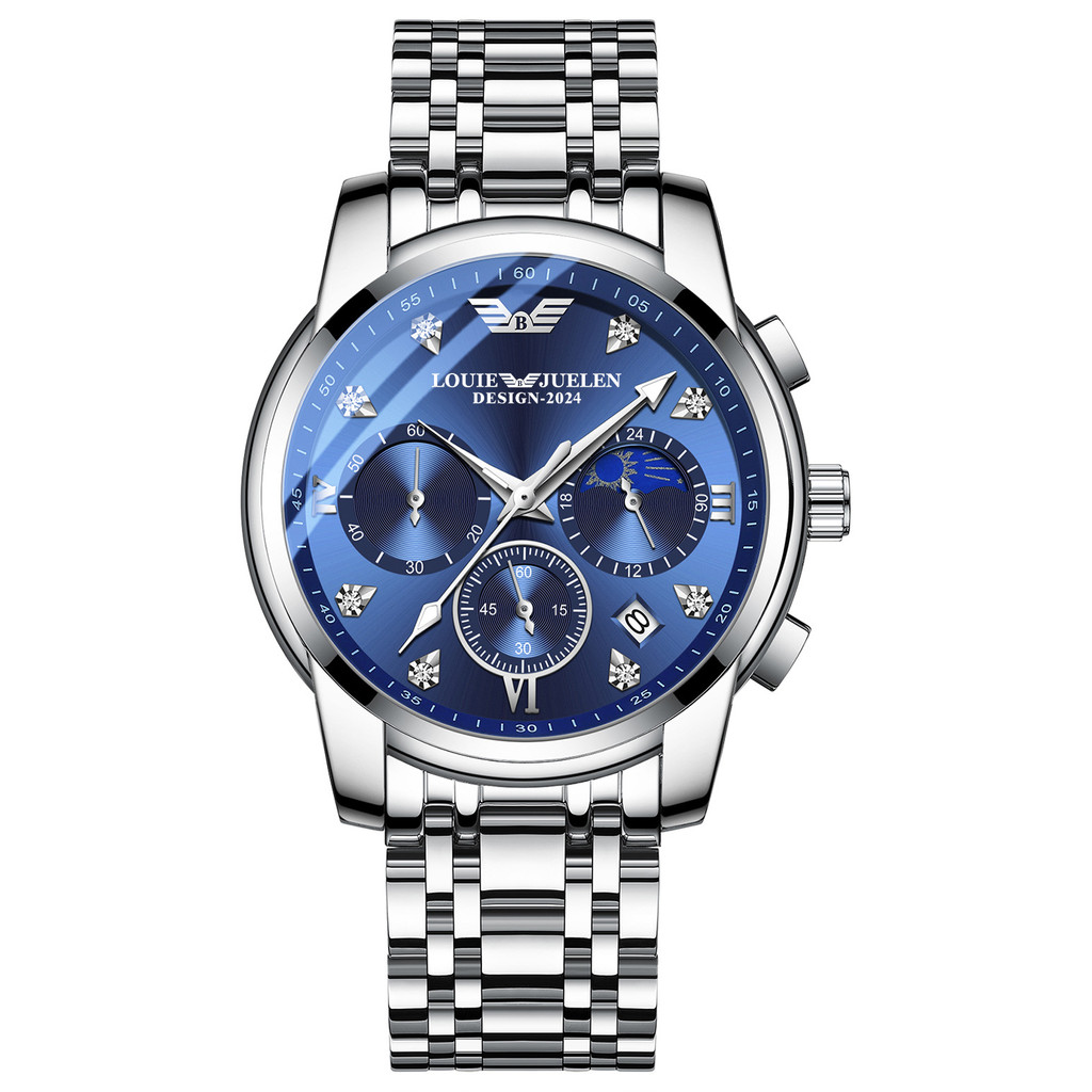 

Jam Tangan Pria Louis Juelun Musim Gugur Baru Multifungsi Kalender Luminous Tahan Air Inlaid Mekanik Palsu