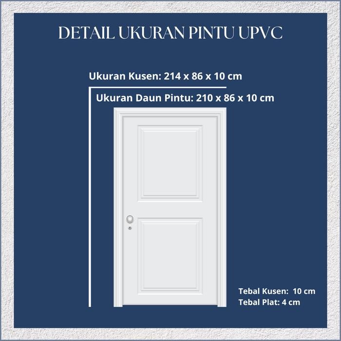 Invoice pintu UPVC pintu kamar pintu utama pintu pintu kontrakan - Putih