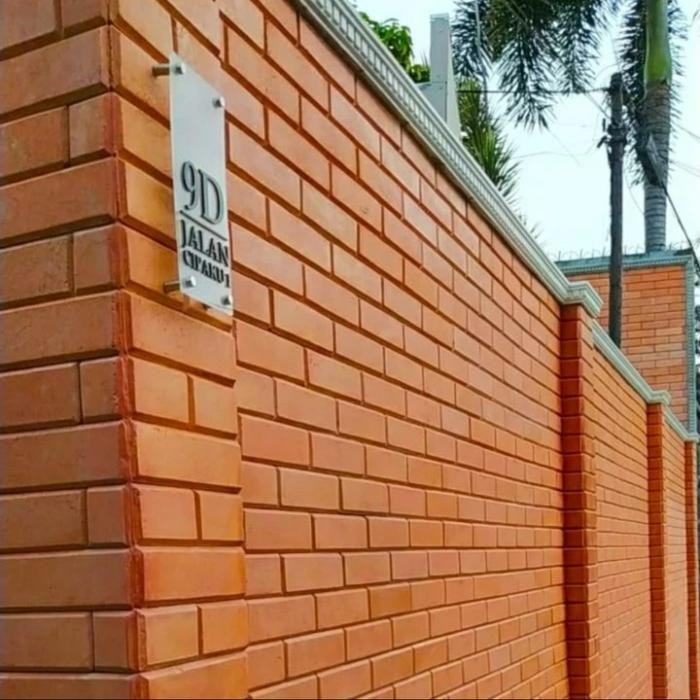 Bata tempel bevel size 24×7×2 - Abu-abu