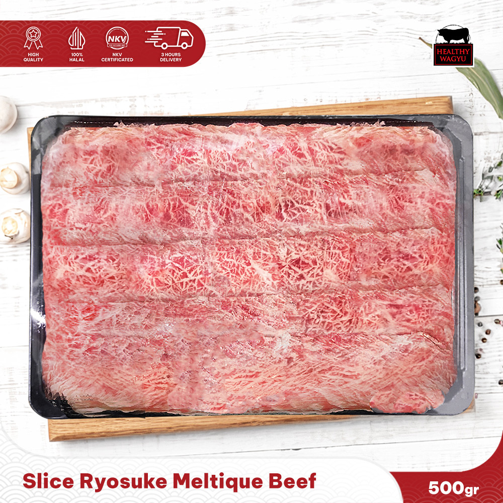 

Beef Slice Meltik Premium Slice Ryosuke Daging Sapi Iris Tipis 500gr Healthy Wagyu