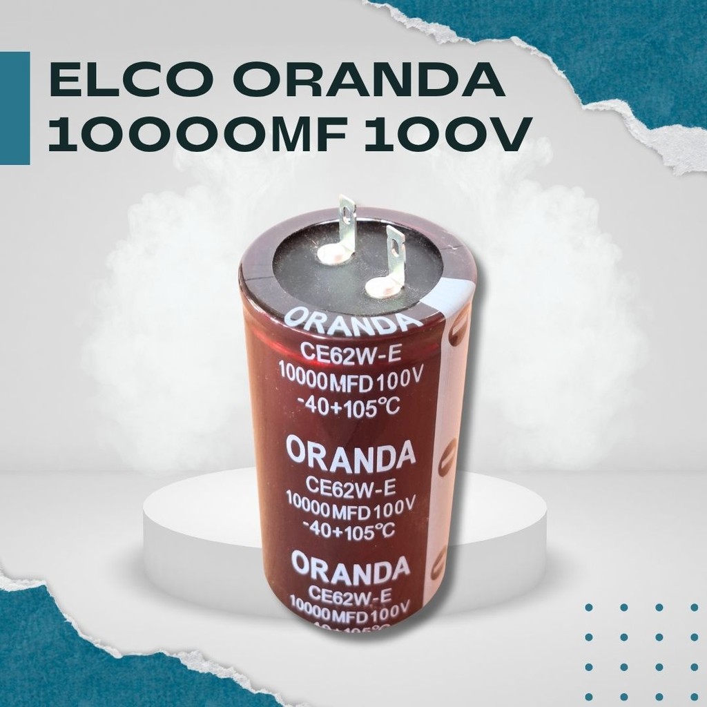 Elco Oranda 10000uF 100V - Untuk Sistem Audio High Power