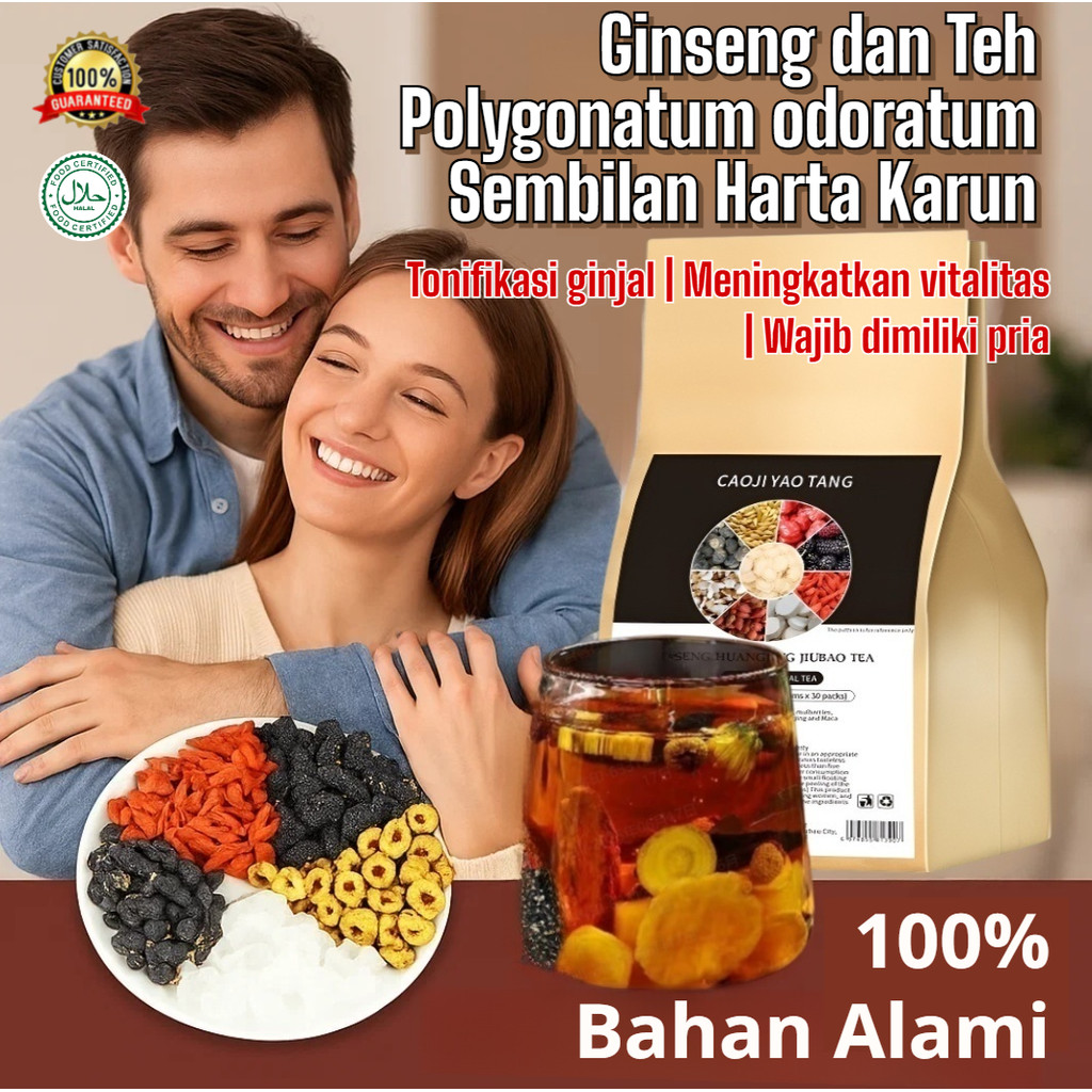 

Ginseng and Polygonatum odoratum nine treasure tea/Men's Health Tea Nine Treasure Tea Polygonatum, Goji Berry, Red Date, and Ginseng Tea Perfect for Recovery from Fatigue and Boosting Energy Chinese Tea LIMITED-TIME OFFER + IN STOCK