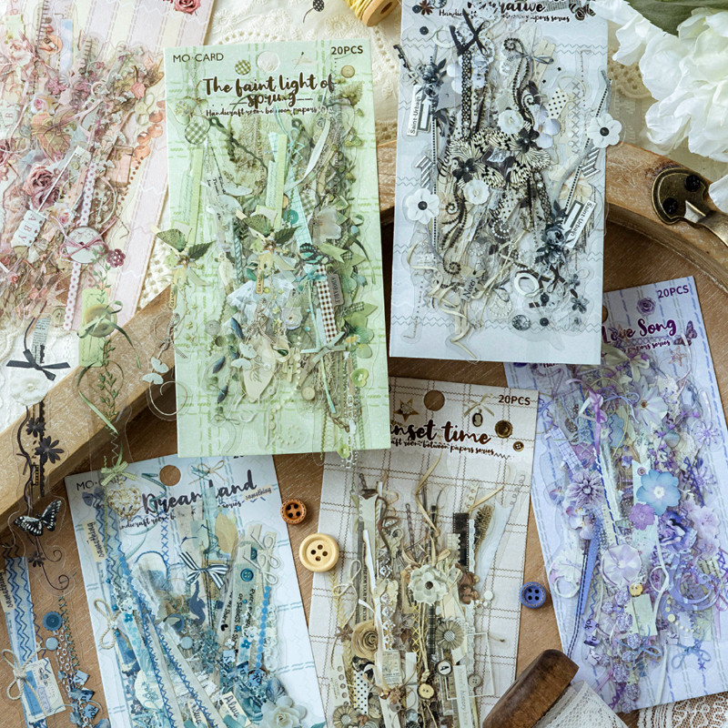 

Mr Paper 60pcs Paper Between Crafts Studio Series Long Stickers Stickers Pack Handbook Material DIY Greeting Card Calendar Diary