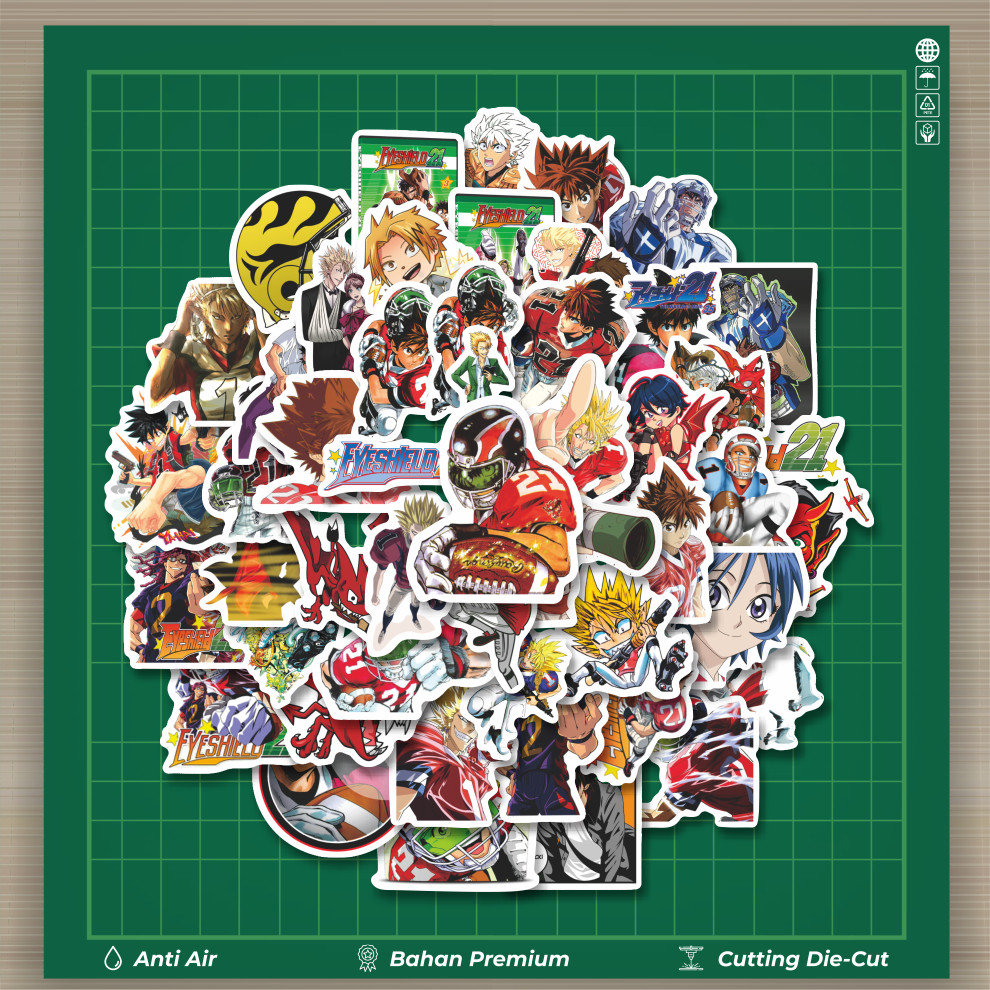 

HOT 50 PCS STIKER Sticker Anime Eyeshiel 21 (Aishīrudo) Stiker Fashion Cars Decal Dingin Kartu Album Custom Vinyl Anti Air- Sticker Aesthetic Buku Journal Koper Casing HP Tablet Laptop Helm Motor Botol Minum
