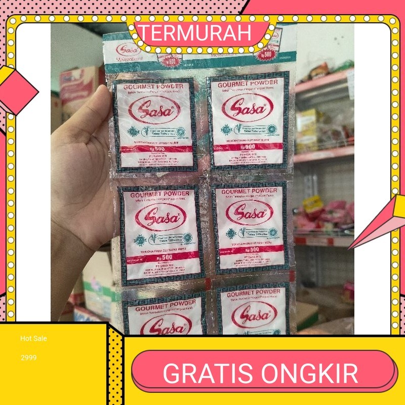 

Sasa Micin MSG Penyedap Rasa 500 an 1 pack Isi 5 Lembar 1PAK BESAR