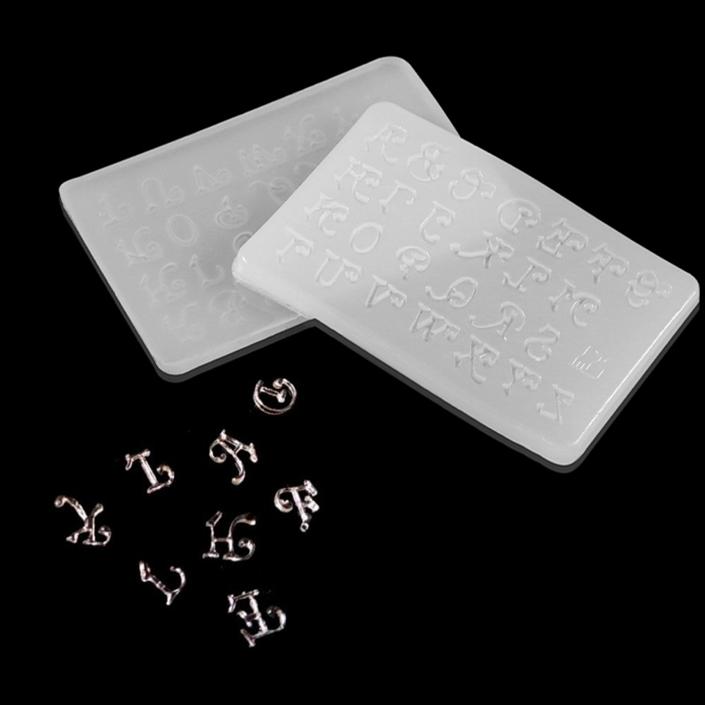 

1Pcs Art Letters Silicone Mold Small Alphabet Epoxy Resin Casting Mold for DIY Craft Keychain Jewelry Making Accessories Suplies