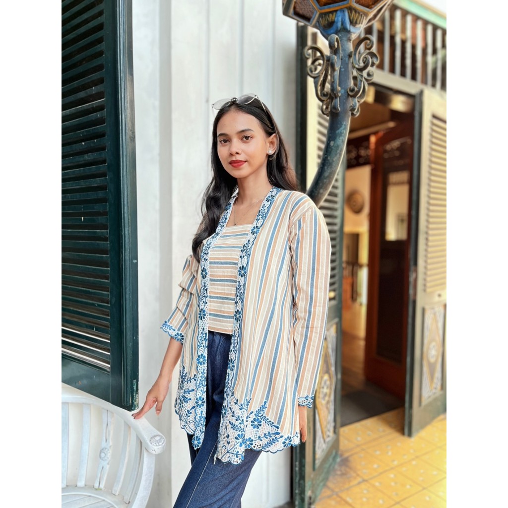 MARGARIA BATIK - Kebaya Modern - Baju Batik Lurik Wanita - GITA