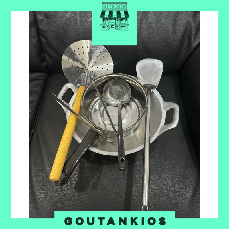 Wajan Aluminium Cor Paket Lengkap / Wajan Cekung