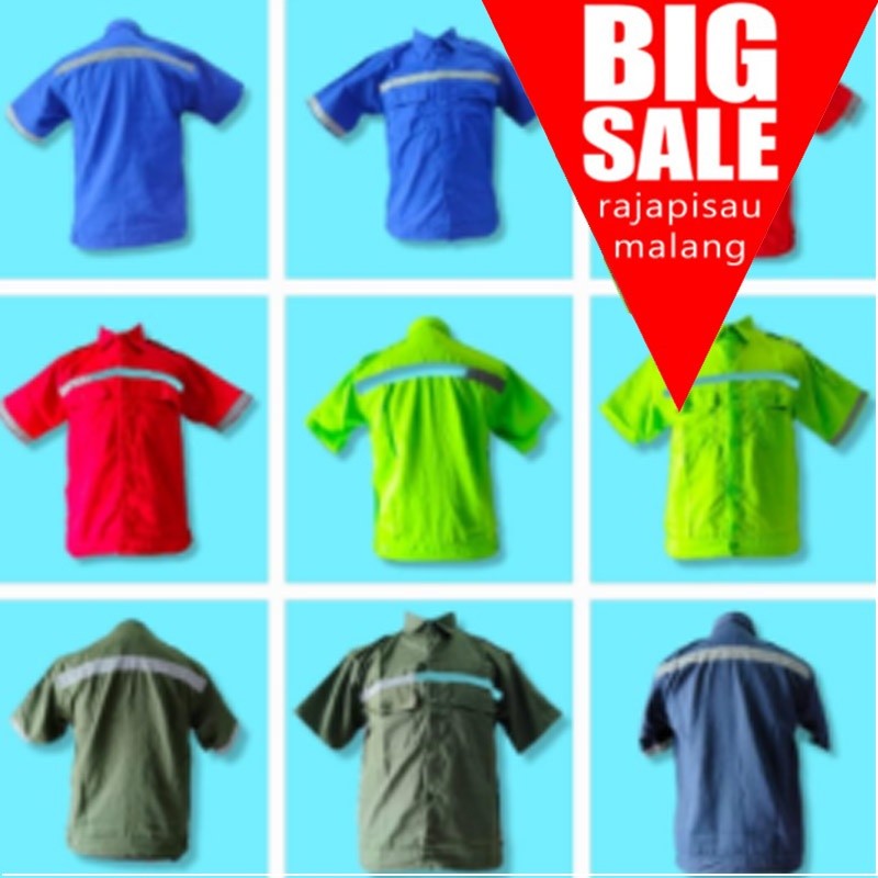 Wearpack Safety Lengan Pendek / Kemeja Safety Lengan Pendek