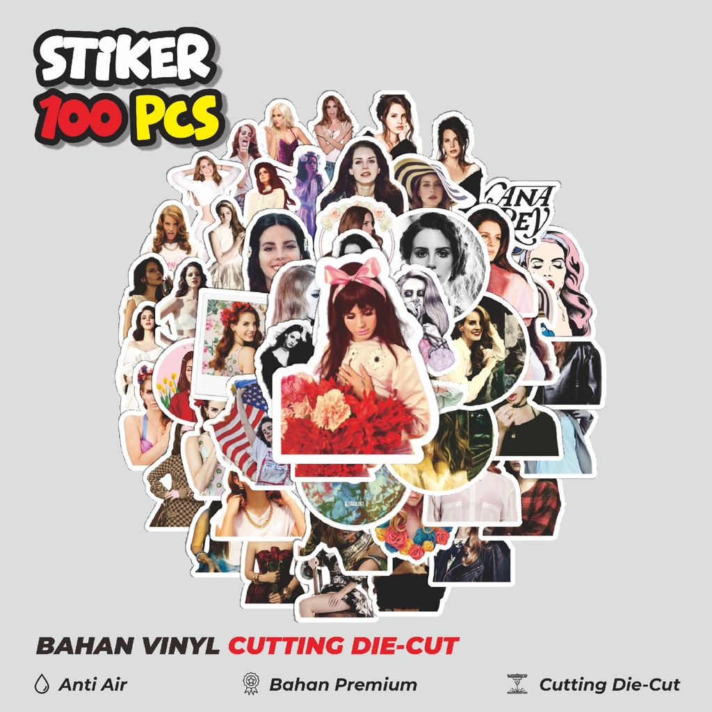 

Terbaru! 50 pcs Stiker Lana Del Rey Dekorasi Lucu Kreatif untuk Notebook, Skateboard, HP