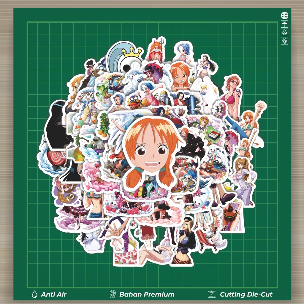 

HOT 50 PCS STIKER Stiker Anime One Piece Karakter Wanita Stiker Fashion Cars Decal Dingin Kartu Album Custom Vinyl Anti Air- Sticker Aesthetic Buku Journal Koper Casing HP Tablet Laptop Helm Motor Botol Minum