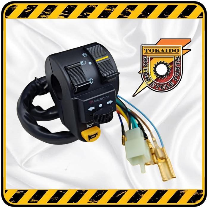 Saklar Holder Lampu Kiri Honda WIN WIN 100 ( Tipe OLD / 14 Kabel || NEW / 11 Kabel ) by TOKAIDO - NE