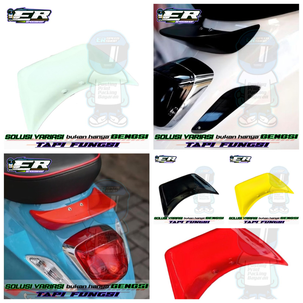 DUCKTAIL VESPA MATIC SPRINT S I-GET PRIMAVERA BEHEL VESPA SPRINT S I-GET PRIMAVERA