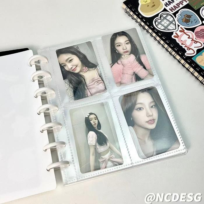 

BISA Tempat 80 POCKETS Putih INS Foto Album KPOP IDOL PHOTOCARD BINDER File Gesper Jamur A5 PC Storage Storage Collection - Putih