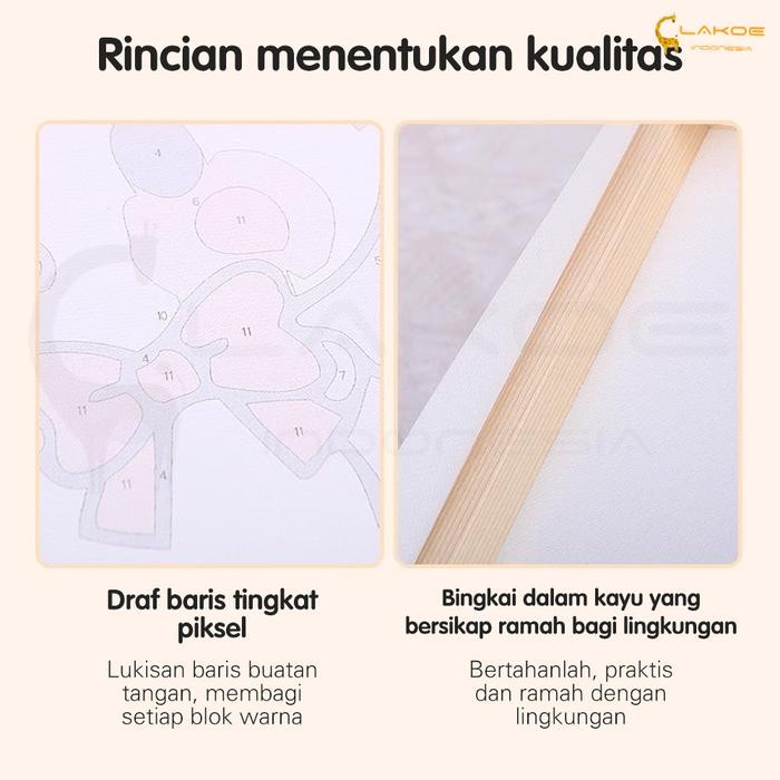 

LAKOE Painting By Number 20x20 Diy Canvas Digital Melukis Mewarnai Anak Kit Sanrio - EW005