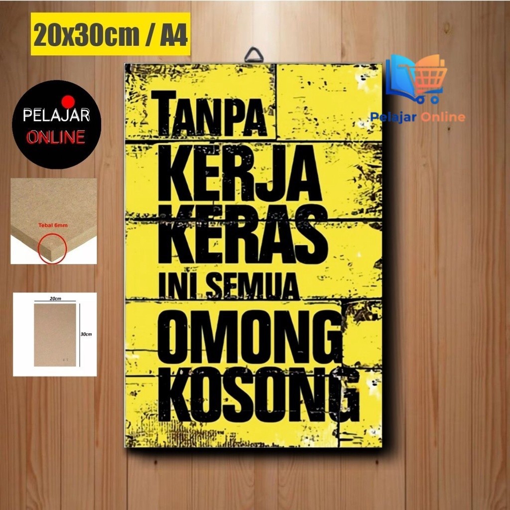 Pajangan Poster Motivasi - Poster dinding - Hiasan dinding - poster motivasi kerja