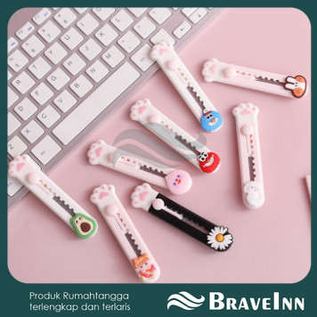 

CUTTER UNIK PAW / CUTTER LUCU MOTIF PAW / PISAU CUTTER LUCU IMUT ATK 【 BraveInn 】