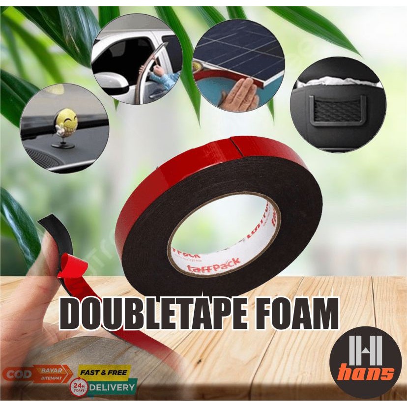 

Double Tape Busa Foam Isolasi Lakban Lem 2 Sisi VHB 10 Meter Perekat Aksesoris Otomotif Serbaguna
