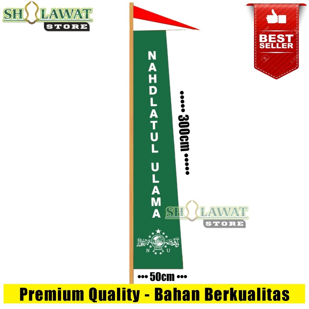 Umbul Umbul NU Termurah / Umbul Umbul Nahdlatul Ulama / Umbul Umbul Nahdhatul Ulama / Bendera NU Pan
