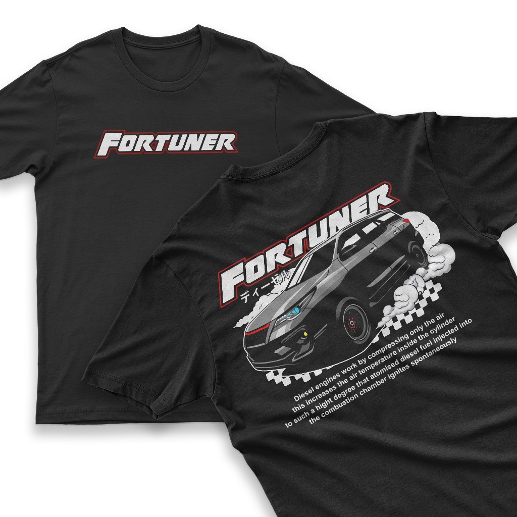 Kaos Fortuner Baju Mobil Fortuner  Tshirt Diesel Engine