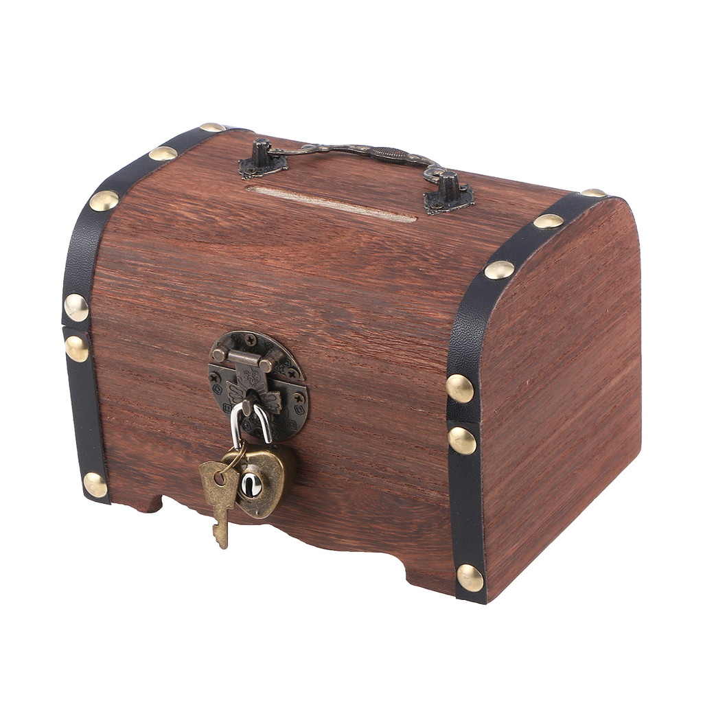 

Chest Treasure Box Pirate Kids Treat Wedding Favor Boxesfor Mini Small Trinket Savings Party Pool Diving Storage Gift Gold