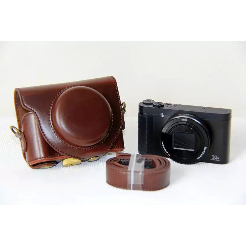 Leather camera case bag Grip Strap For Sony DSC-HX90V HX90