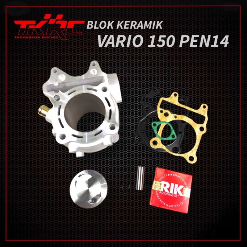 TKRC CYLINDER BLOK SEHER BORING KOMPLIT BORE UP KERAMIK VARIO 125 VARIO 150 PCX 150 PEN 14 62MM 63MM