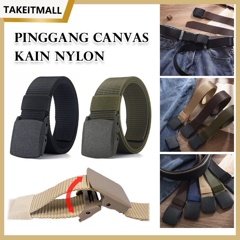 Ikat Pinggang /Ikat Pinggang Gesper Pria Canvas Tactical Military / Sabuk Pria Canvas