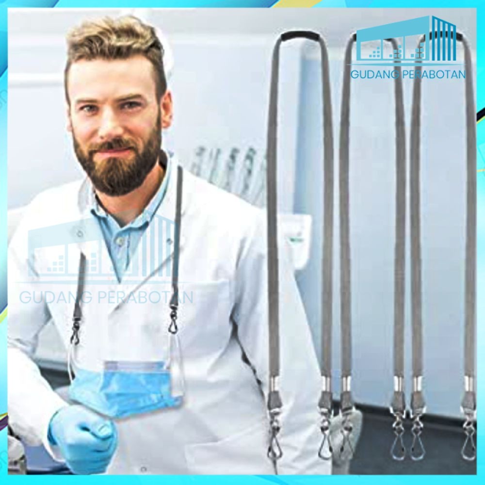 GP PAKET 5PCS TALI MASKER UJUNG BESI / MASK HOOK / KALUNG MASKER HOOK