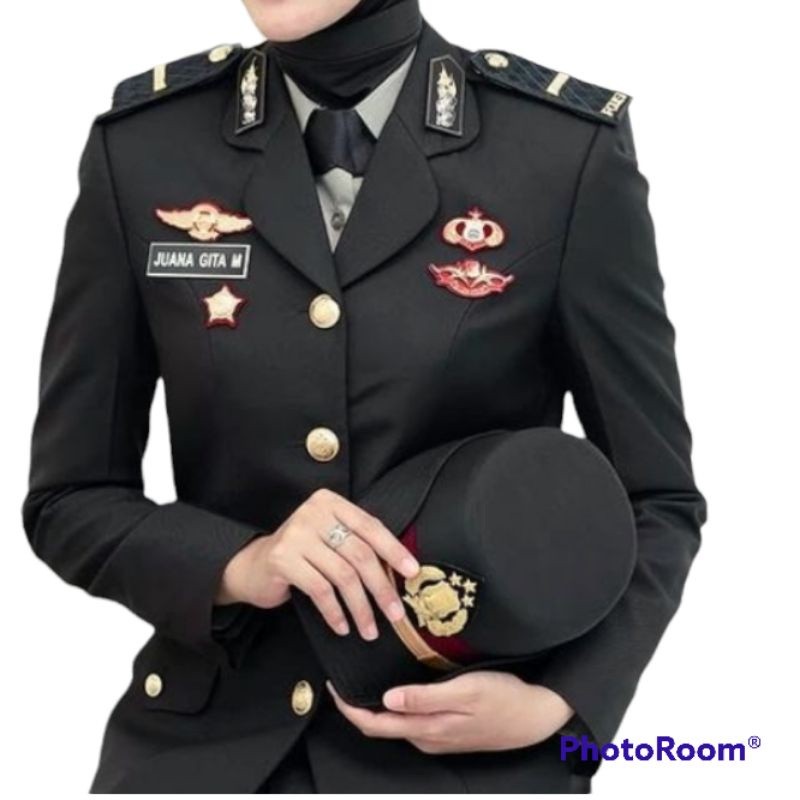B13 Seragam Jas PDU 1 Polri_Polwan Bahan Drill Premium TERBARU