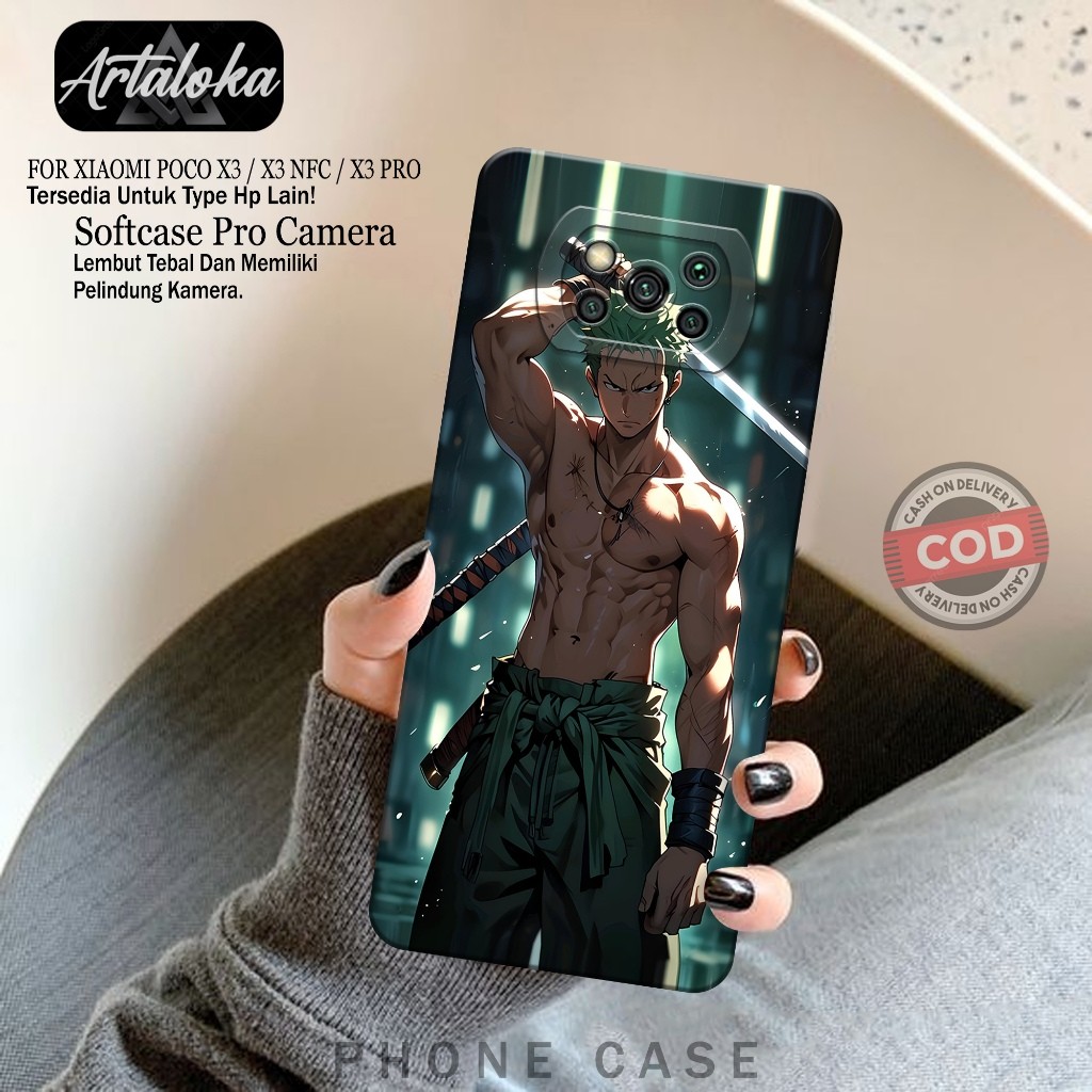 Softcase Hp Xiaomi Poco X3/X3 NFC/X3 PRO Fashion Case Anime Case Poco X3/X3 NFC/X3 PRO Silikon TPU P